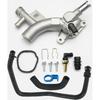 Aluminum Engine Coolant Housing Water Outlet Kit with Inlet Hose and Oil Cooler Hose Compatible with 2011-2021 Chevy Cruze Sonic Trax, Buick Encore