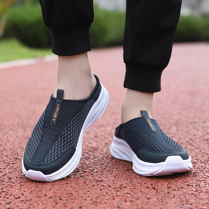 35-48 Unisex Pantofole Mezzepunte Traspiranti Ultraleggere Indoor / Outdoor Pantofole da Donna Taglia Grande Pantofole da Uomo Sandali a Mezzapunta