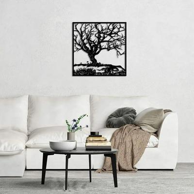 Appeso da Parete Albero della Vita – Ornamenti Eleganti e Opere d'Arte – Decorazione Murale Stilosa e Durevole per Interni Ispirati alla Natura