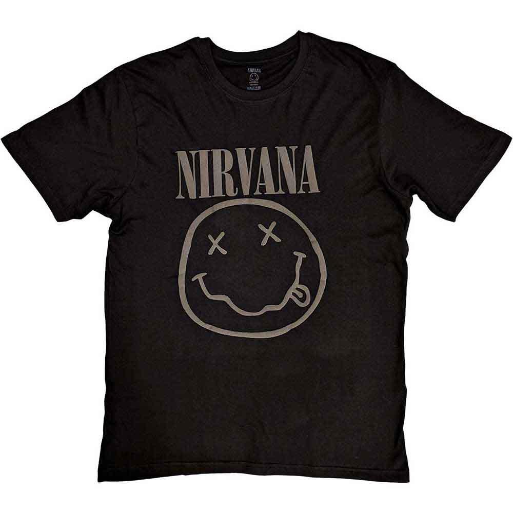 26 Nirvana Black Smile Official Men s T-Shirt Men s- Unisex T-Shirt XL