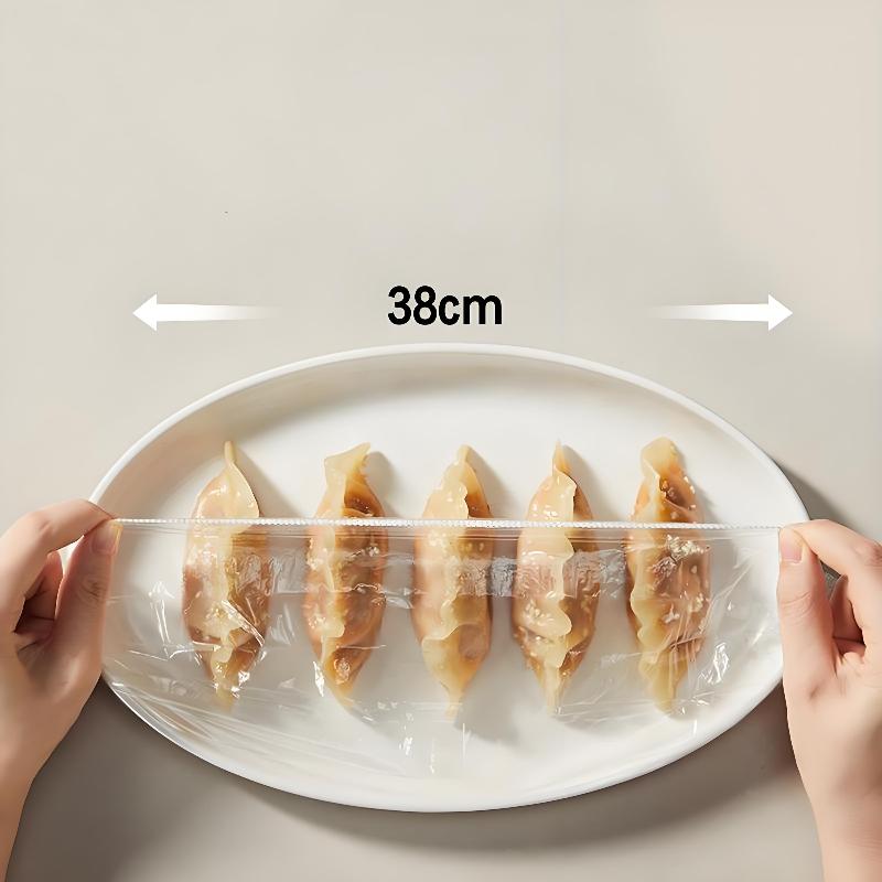 Jednorázový přilnavý obal, multifunkční potravinářský PE talíře, lednička, uchovávání čerstvosti, domácnost prachotěsný