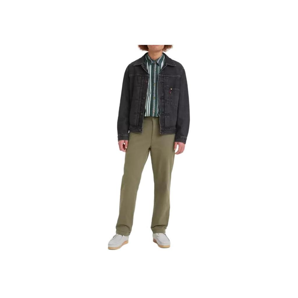 Levis SS23 Solid Color Fashion Casual Pants Men Pants Gray-Green A1040-0001