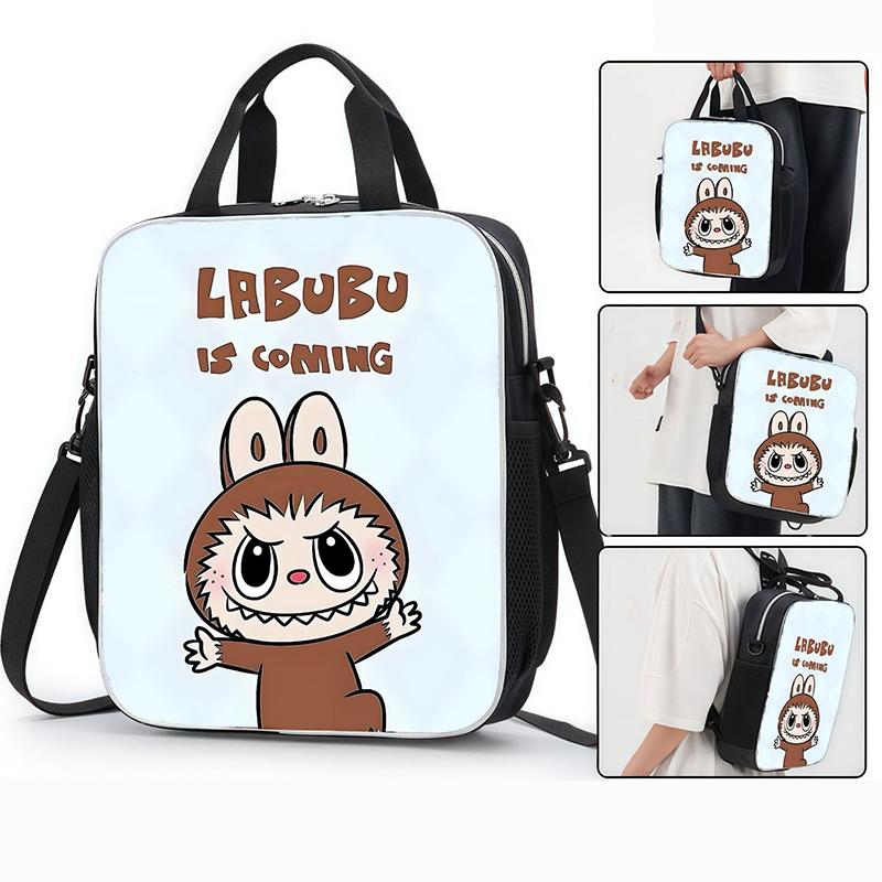 15 stylů LABUBU Školní taška Crossbody taška Batoh Nákupní taška Kreslená Roztomilá Velkokapacitní Studentská Doučovací taška Taška pro základní školu