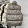 Women's Spring Autumn Loose Sleeveless Short Vest Jackets Solid Causal Warm Waistcoat Female Outerwear Tops