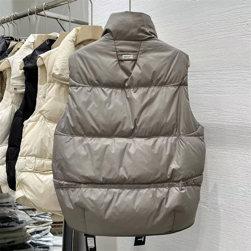 Women's Spring Autumn Loose Sleeveless Short Vest Jackets Solid Causal Warm Waistcoat Female Outerwear Tops