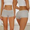 4 STUKS/Set Dames Katoenen Slipjes Sexy Lage Taille Boyshorts Naadloze Sport Boxers Dames Comfortabel Ondergoed Effen Kleur Lingerie