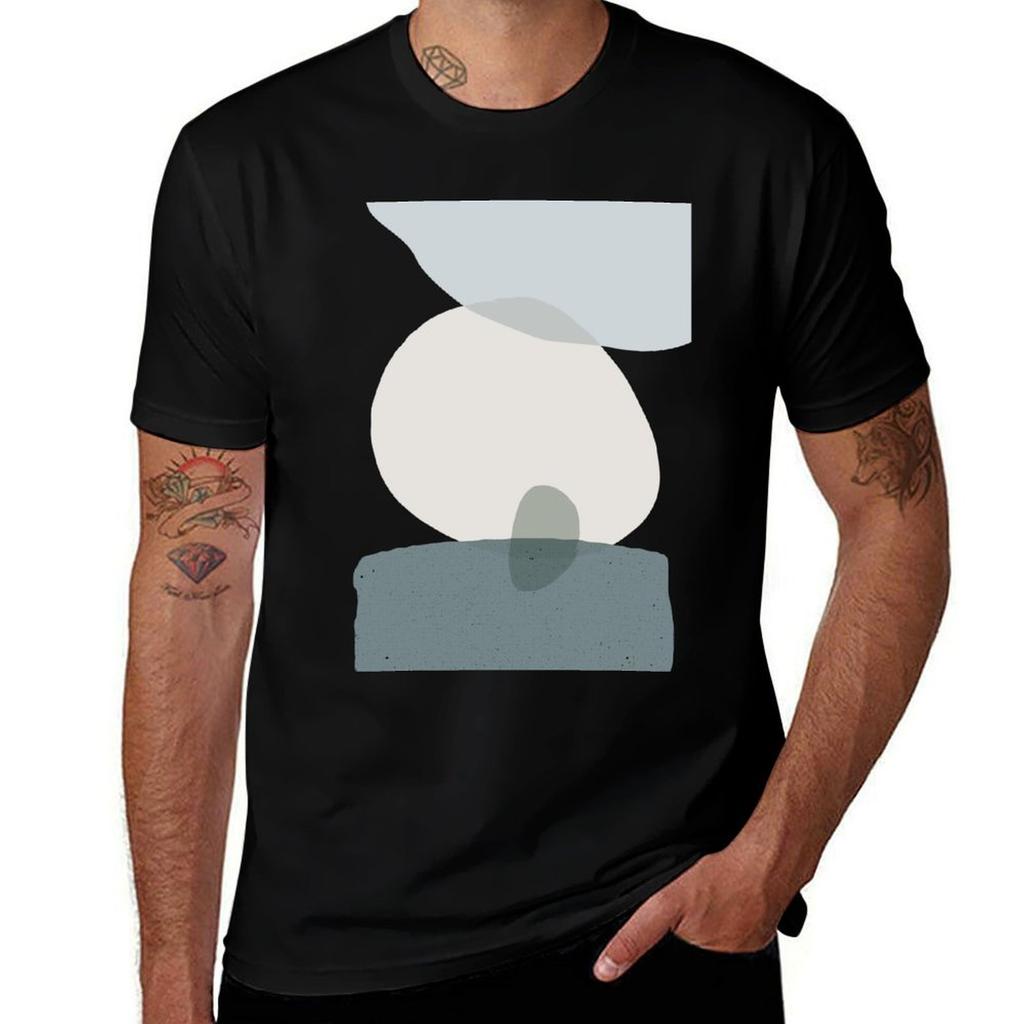 Mid Century Minimalist Tshirt Simple Solid Color Crew Neck Tee