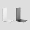 2 Pcs L-Shaped Transparent Book Ends Fall-resistant Acrylic Book Ends Clear Acrylic Bookends for Shelves Organizer