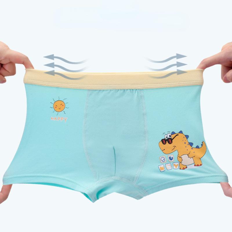 4Pcs/lot Boys Cotton Underwear Kids Boxer Baby Children Panties Briefs for Boy Teenager Underpants 2-12Y
