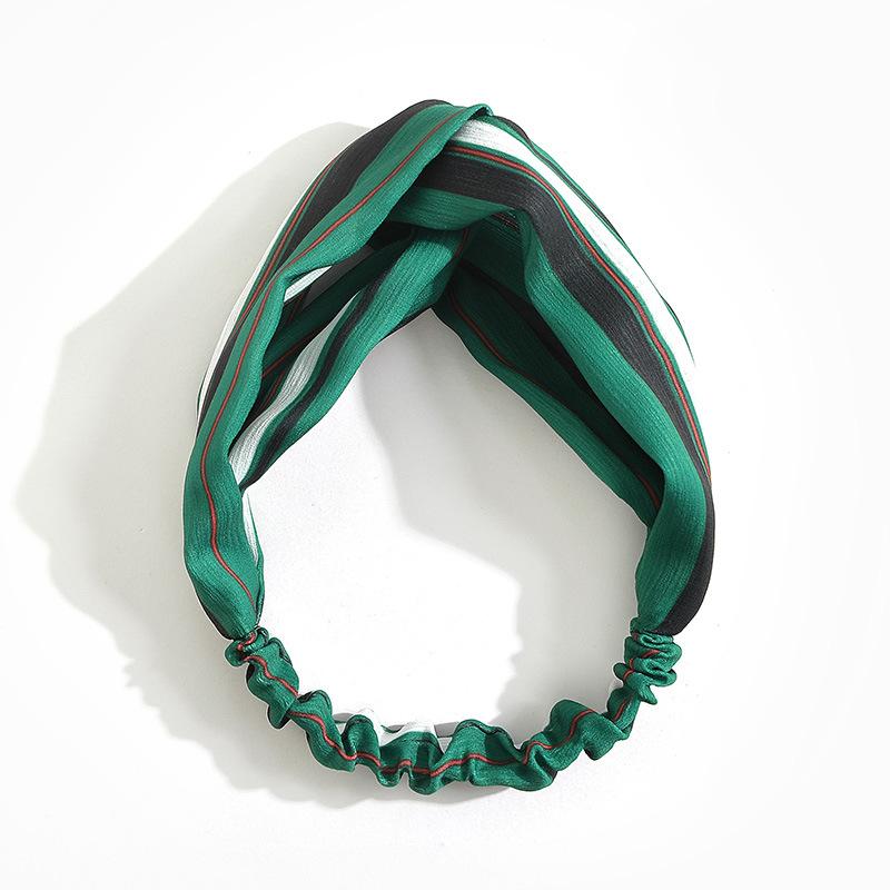 Chic Wind Small Fresh Elastic Cross Headband Women'S Head Flower Hair Accessories Headgear Headband Headband