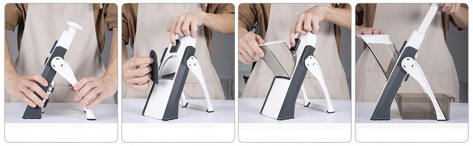 Professional fruit and vegetable slicer French fries slicer adjustable