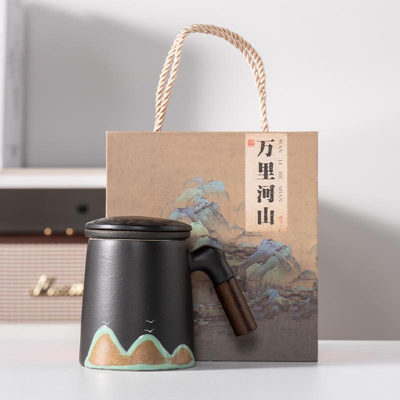 Forbidden City light luxury office water cup business gift set company annual meeting activities to send customers and employees gifts