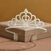 Bridal Tiara Crown Three-Piece Luxury Atmospheric Wedding Jewelry Set Premium Necklace Earrings Crown