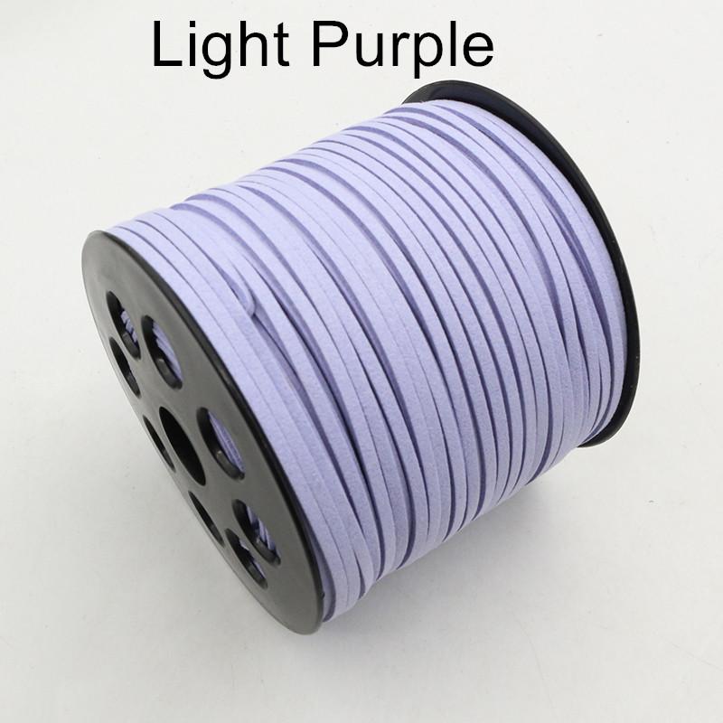 10m/lot 2.5mm Flat Faux Suede Braided Cord Korean Velvet Leather Thread String Rope For DIY Necklace Jewelry Making Supplies
