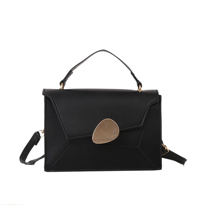 Stylish Small Square Bag For Autumn Trendy Color Block Shoulder Tote In Black Brown Blue Yellow