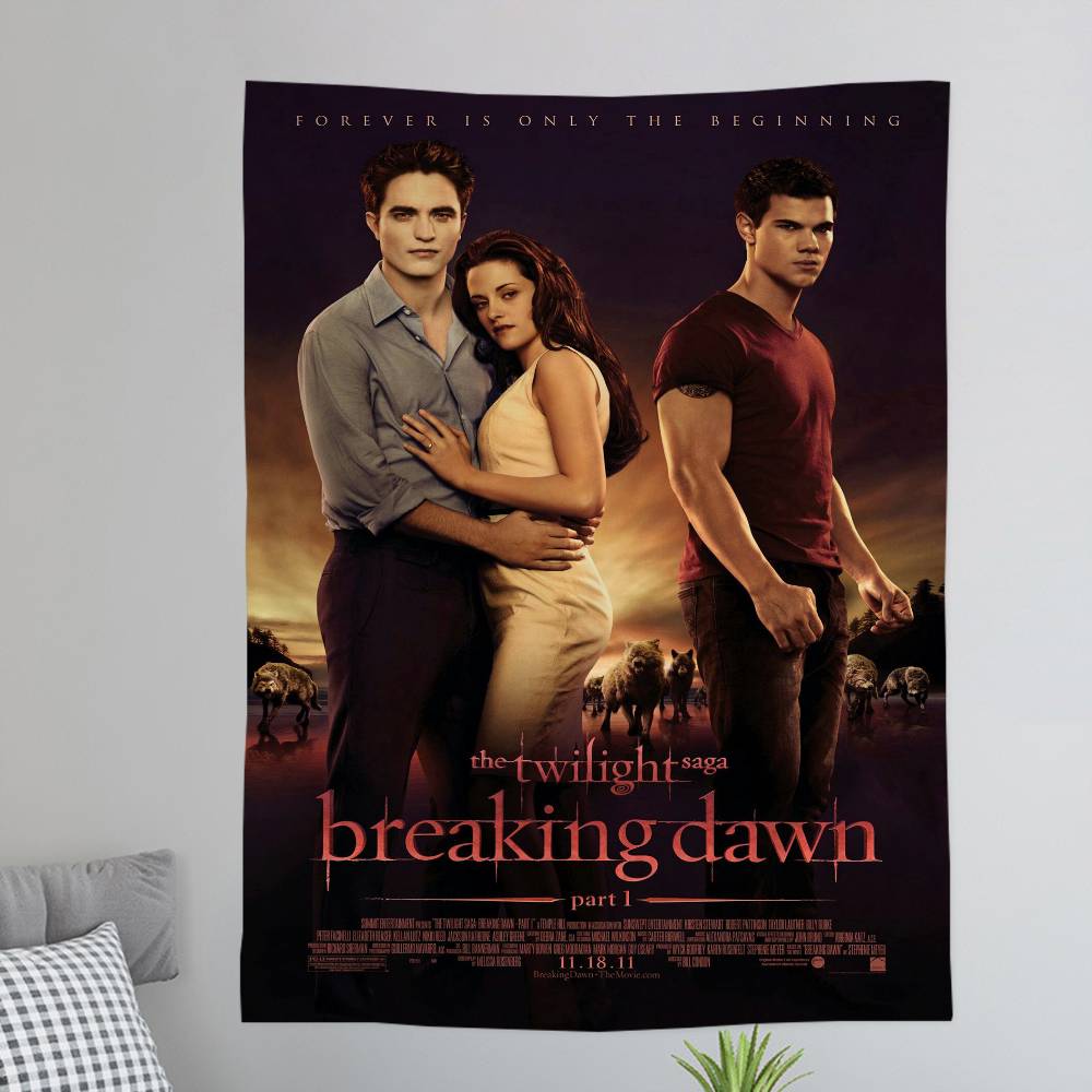 Movie Twilight Tapestry Art Printing Japanese Wall Tapestry Anime Wall Hanging Home Decor