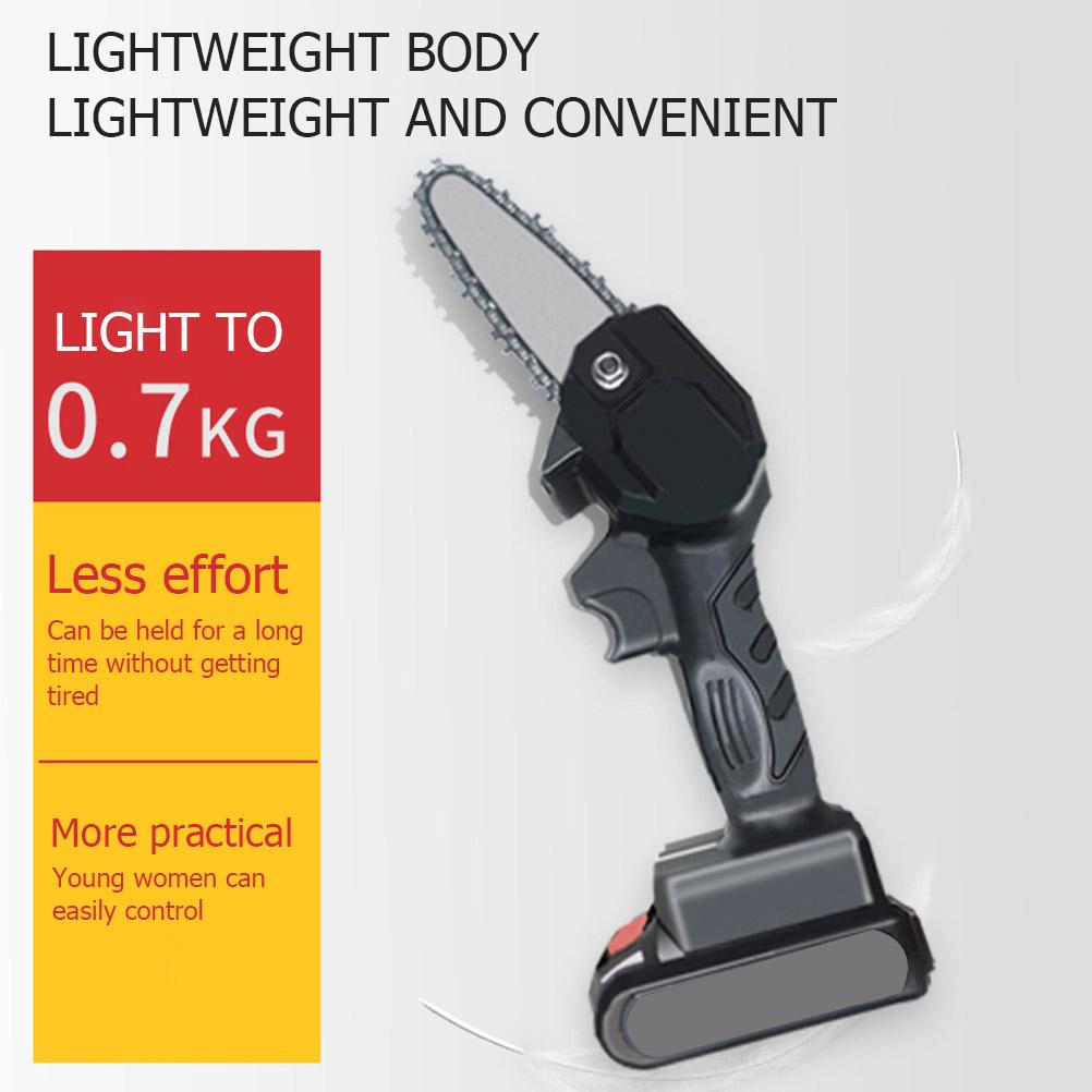 Cordless Electric Chainsaw Battery Powered Small Electric Chainsaw for Tree Branch Wood Cutting