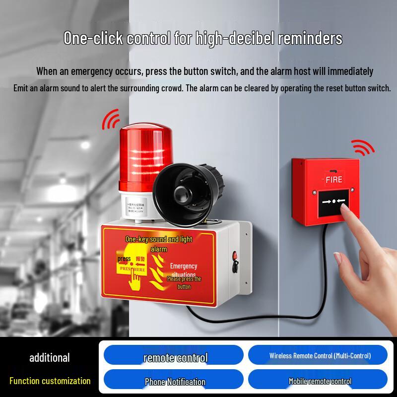 Moufou Wireless Fire Alarm with Remote Control