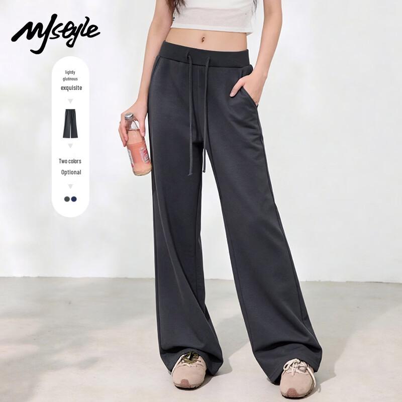 MJ STYLE Women's High-Waist Flared Leg Casual Pants