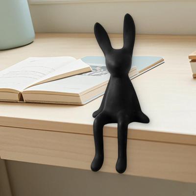 Keramik sitzender Hase Statue Tier Skulptur Sammlerstück Schreibtischornament Kreativer Hase