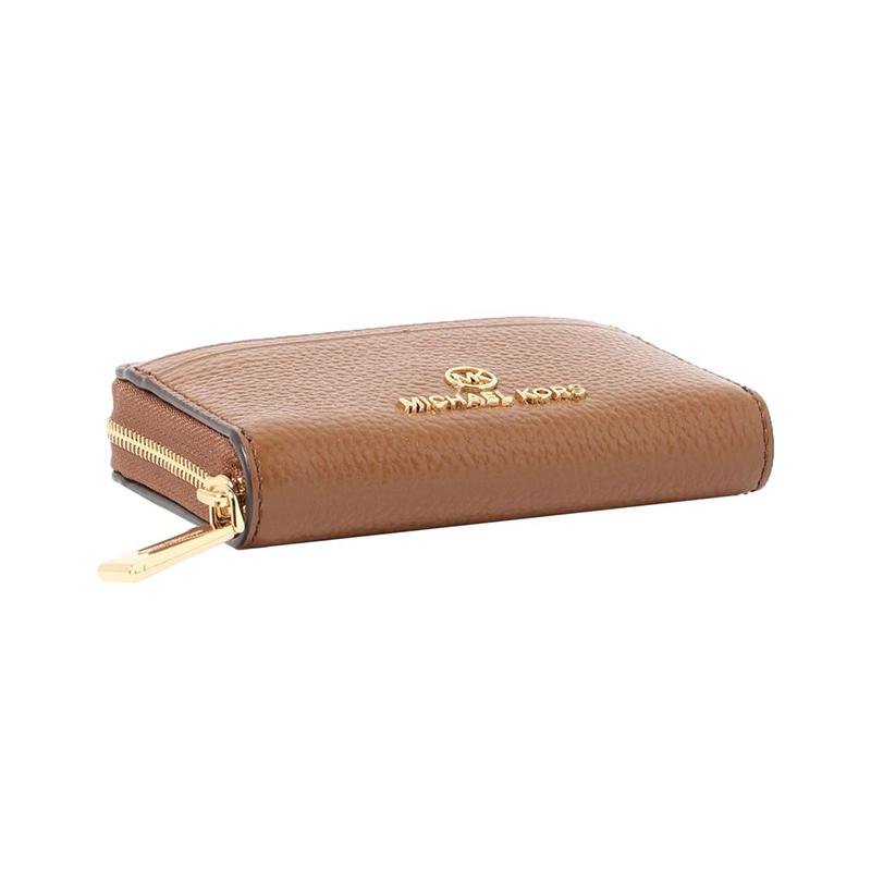 MICHAEL KORS Fashionable and simple metal letters, cowhide wallet, same style for men and women, couple model, brown
