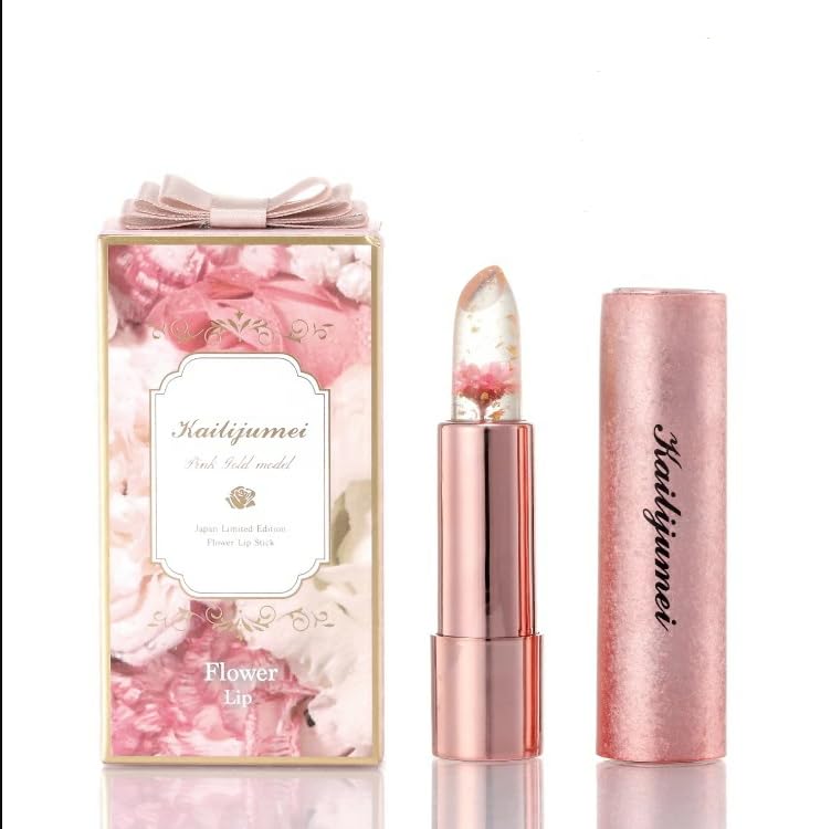 

[Kailijumei] Flower Lip Pink Gold Model Renewal Japan Limited Edition Lip Tint (01 Pink Flower/No Engraving) A mysterious, long-lasting lip that chan