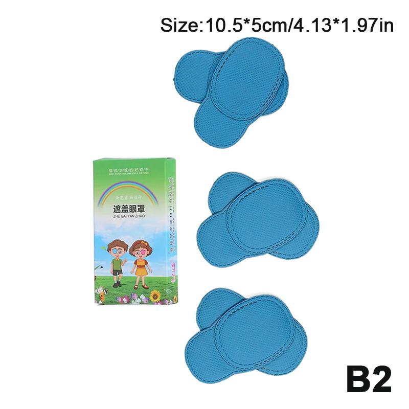 Tři velikosti Amblyopická maska Dítě Okluze Lékařská oční náplast Zatemňující oční náplast Trénink astigmatismu Oční stín Amblyopická oční náplast