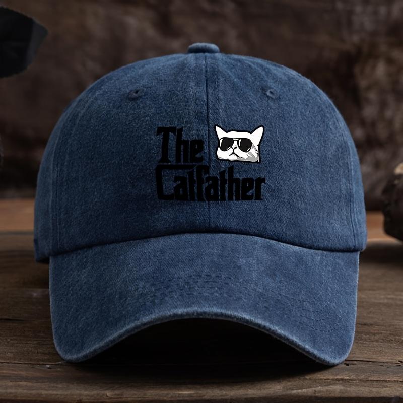 Alphabet Cat Fun Printed Baseball Hat Men's and Women's Fashion Versatile Outdoor Trendy Hat