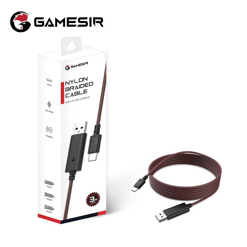 GameSir 3m Nylon Braided Cable for G7 Pro G7 Pro 8K Cyclone 2 Nova Lite X5 Lite G7 SE G8 G8+ MFi X5s Kaleid Flux Gamepad