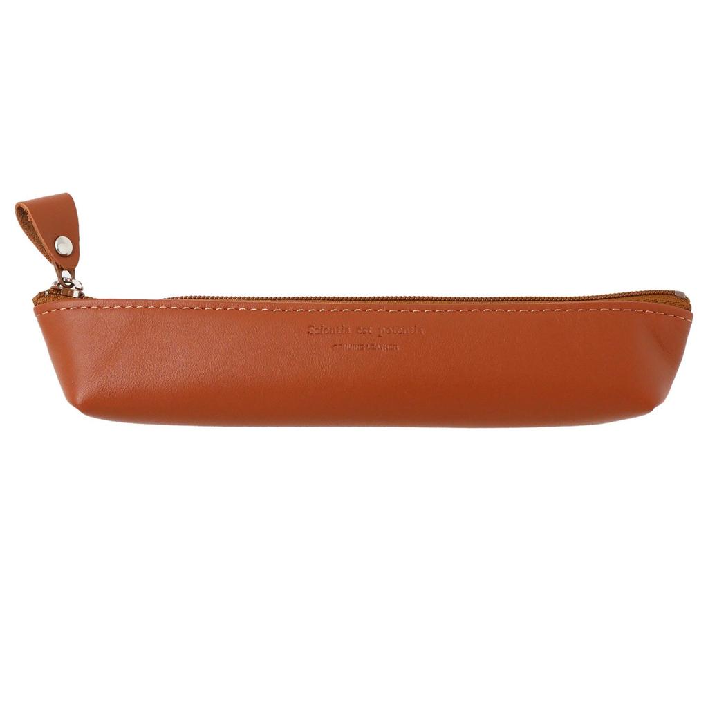 Noir Leather Pencil Slip-On Case, Camel, NSL-1204