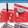 Thread Checker, 28 Nut and Bolt Thread Checker, Bolt Size and Thread Gauge, Thread Checker Standard and Metric, Vktoma Aluminum Bolt and Nut