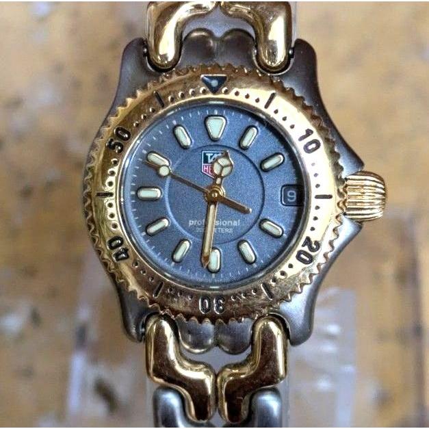 Used [Good Condition] TAG HEUER Professional Cell Date Gold Silver Combination Ladies