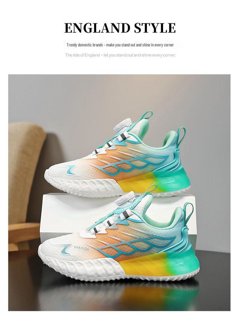 Kids' Lightweight Non-slip Breathable Fall Running Shoes