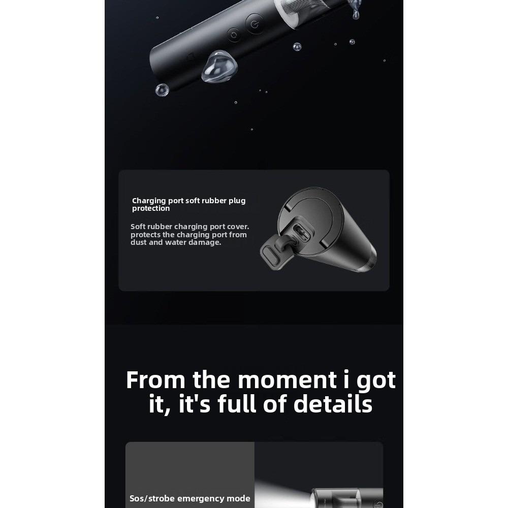 Xiaomi Mijia Multi-functional Portable Flashlight - Strong Light, Ultra-Bright, Long Range, Charging, Household Use
