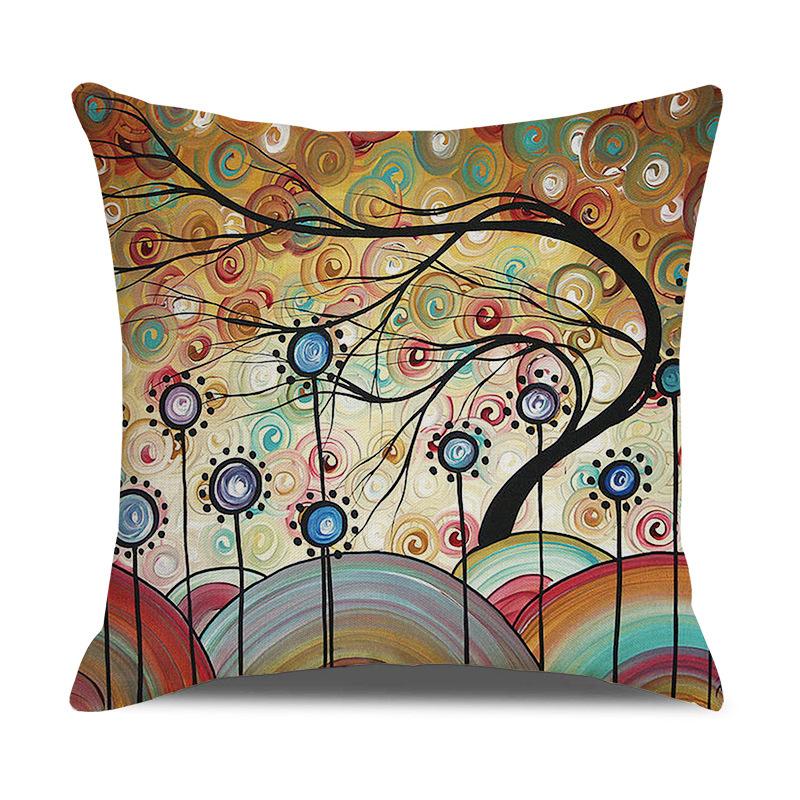 Printed Pillowcases, Linen Pillows, Sofa Pillows, Home Decoration Pillows