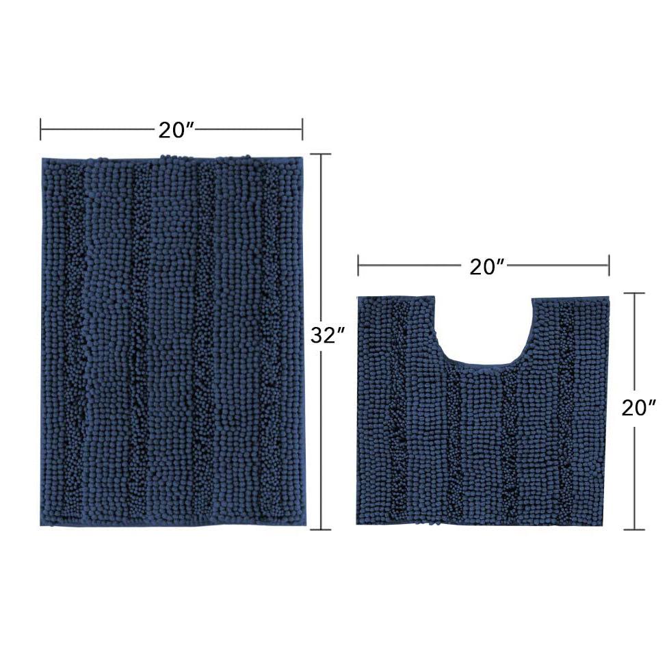 Short Velvet Chenille Floor Surface Mat Long Doormat Washroom Moisture-wicking Slip-resistant Mat Bathroom Bedroom Carpet