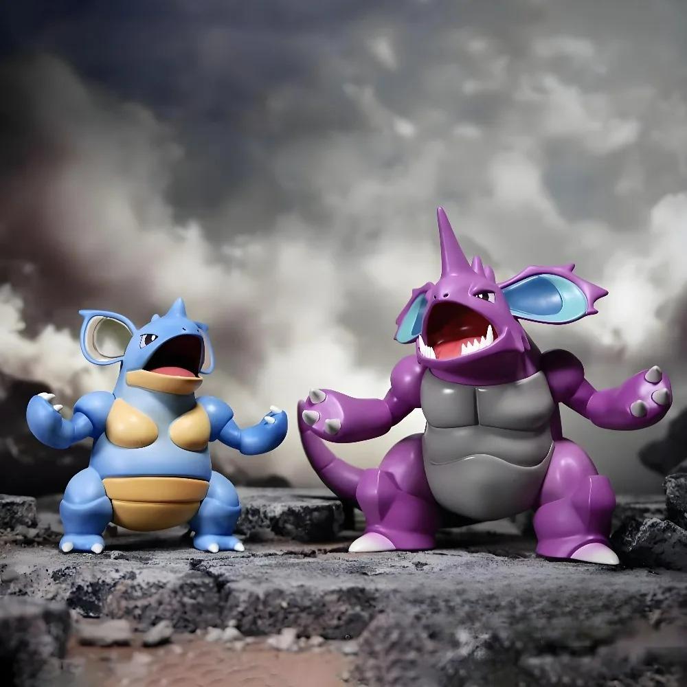 2-6cm Anime Pokemon Figure Nidoqueen and Nidoking Action Figures Pvc Collection Model Toys for Children Beautiful Gifts