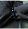 Blue Tiger Eye Bead Bracelet | Unisex Hawk's Eye Stone | Round Beaded Bracelet | Single Circle Style