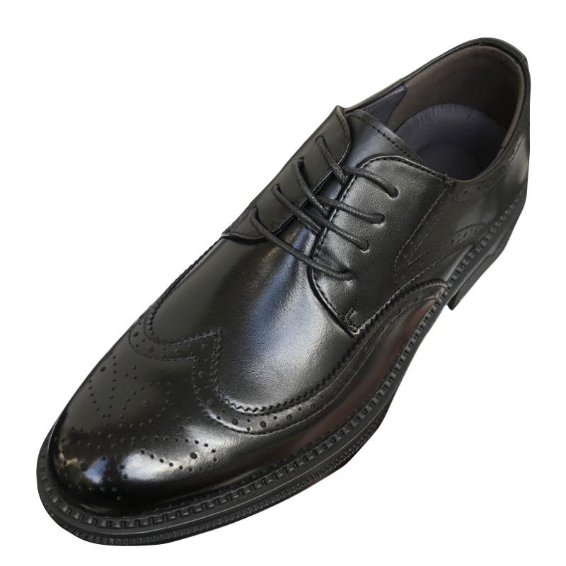 Soft Sole Soft Surface Brock Carved Leather Shoes Men'S Business Dress Suit Work Shoes Men'S Leather Shoes Groom Wedding Shoes