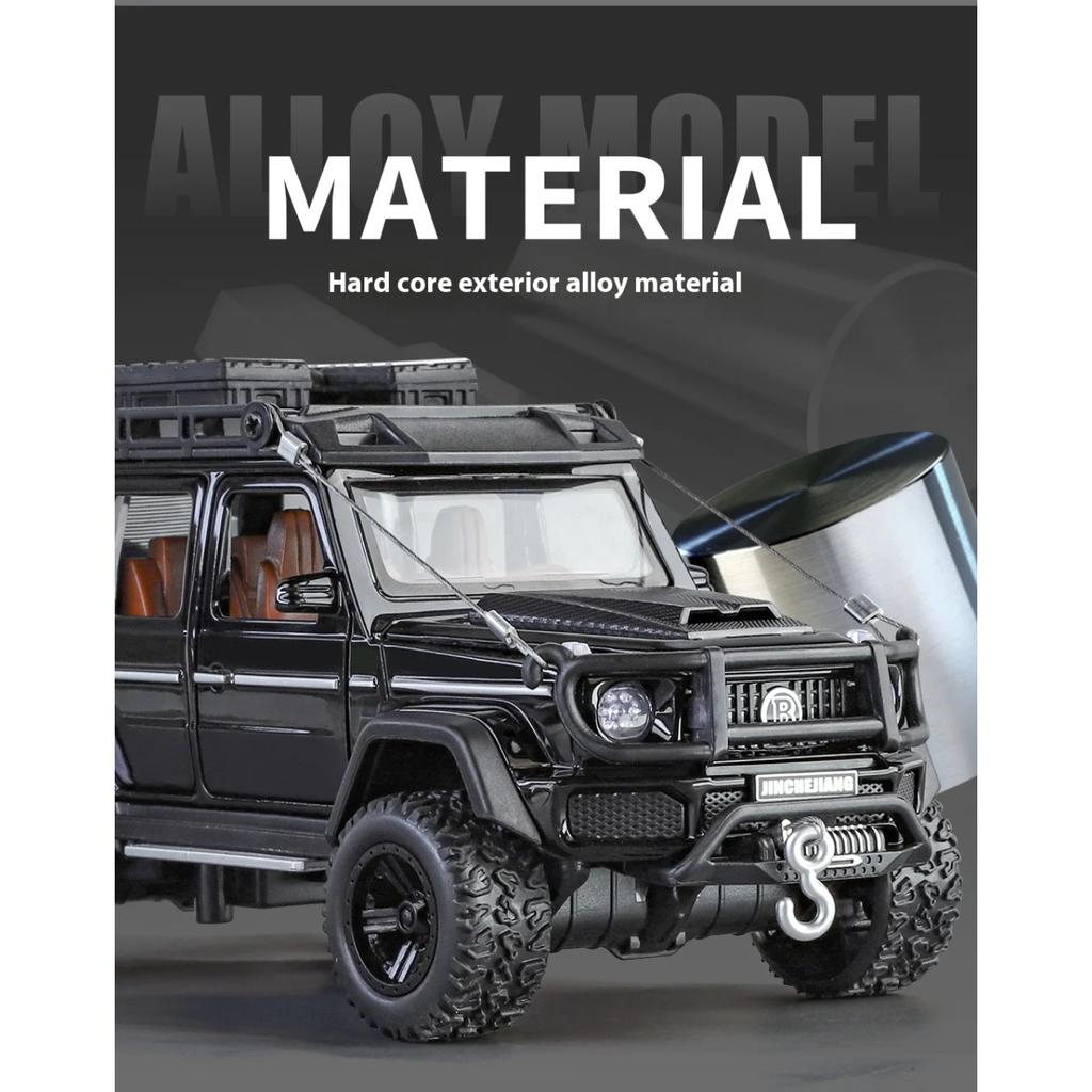 1/32 Mercedes Benz G550 Modified 4x4 Off Road SUV Alloy Metal Diecast Model Car Children's Toy Car Birthday Gifts for Boyfriend