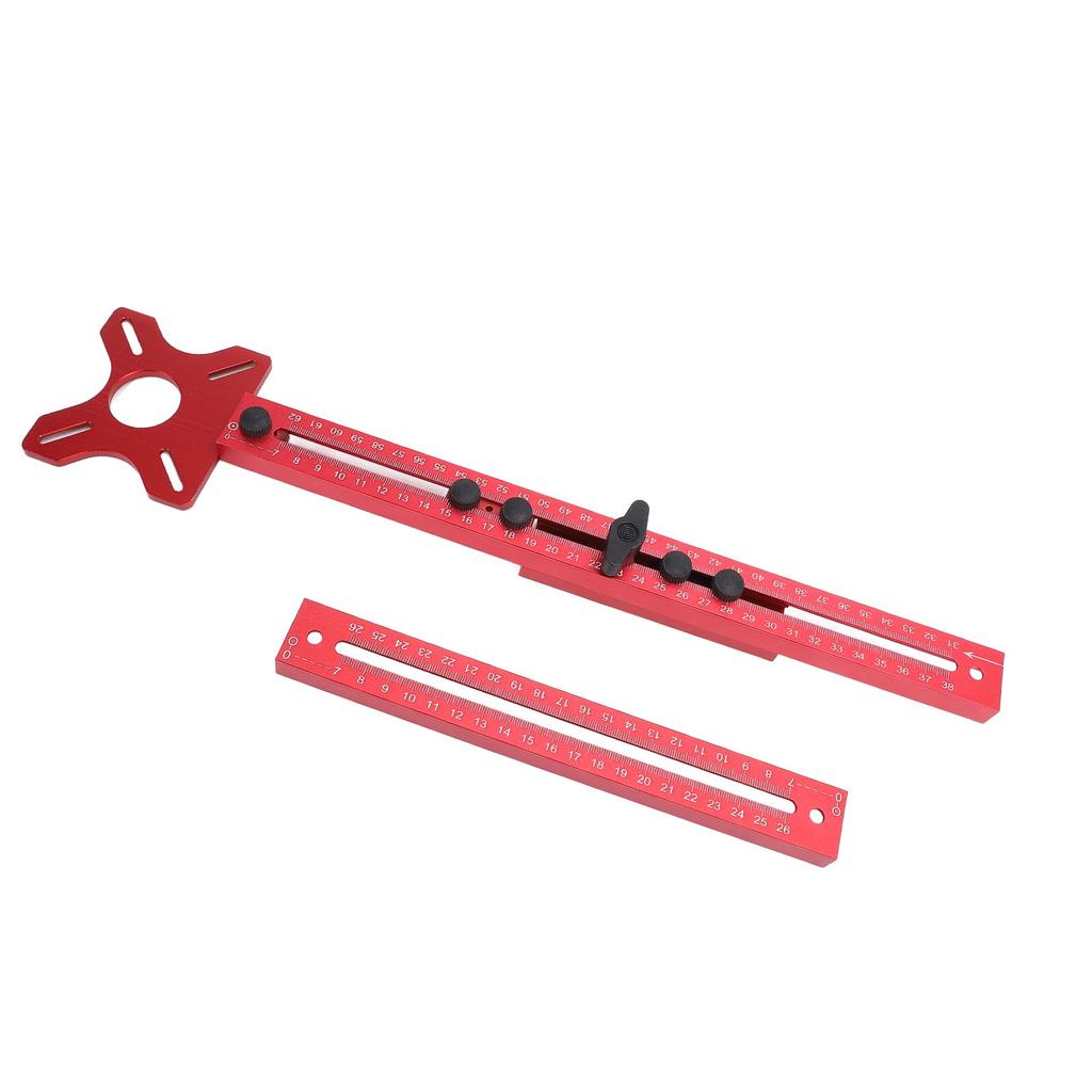 Router Milling Groove Bracket Aluminum Alloy Cabinet Hardware Jig Router Circle Cutting Jig for Woodworking
