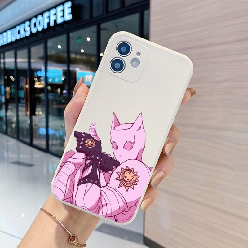 

Чехол для телефона Cortoon JOJO S BIZARRE для IPhone 14 11 12 13 Pro Max X XR XSMax 6 6S 7 8 Plus SE 2022, мягкий квадратный цветной чехол для телефона iPhone SE 2020-2022