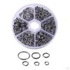 600Pcs Stainless Steel Round Edged Split Circular Keychain Clip for Car