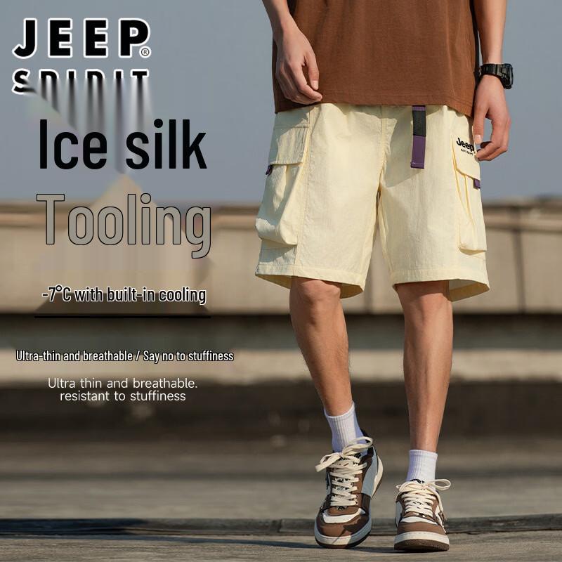 Мужские летние дышащие повседневные шорты-карго JEEP SPIRIT L