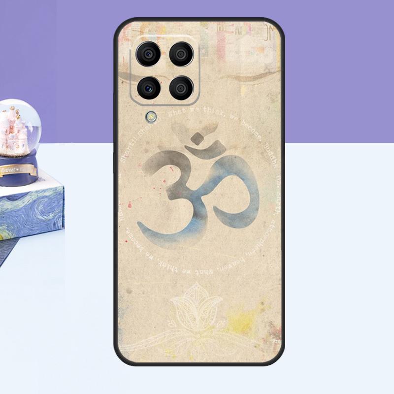 Aum Om Namaste Symbol Zen Yoga Case For Samsung Galaxy M21 M31 M51 M20 M30s M13 M23 M33 M53 M14 M34 M54 M12 M32 M52 Cover