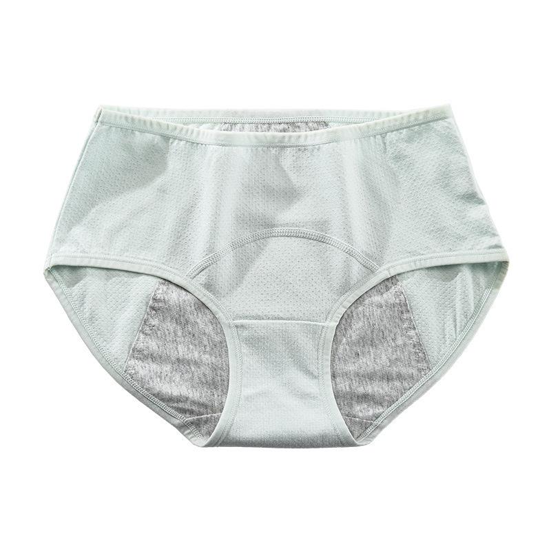 

2025 Women s Leak-Proof Cotton Mid-Waist Menstrual Underwear L (for 105-125 lbs)