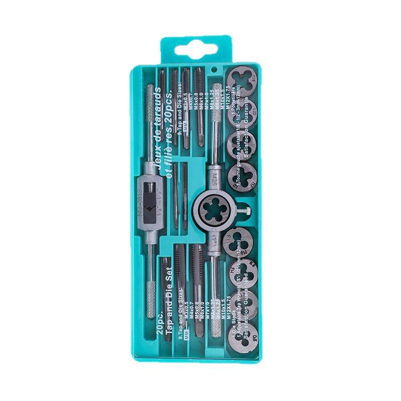 Metric & Imperial Hand Tap Wrench Set with Die Twister Rack