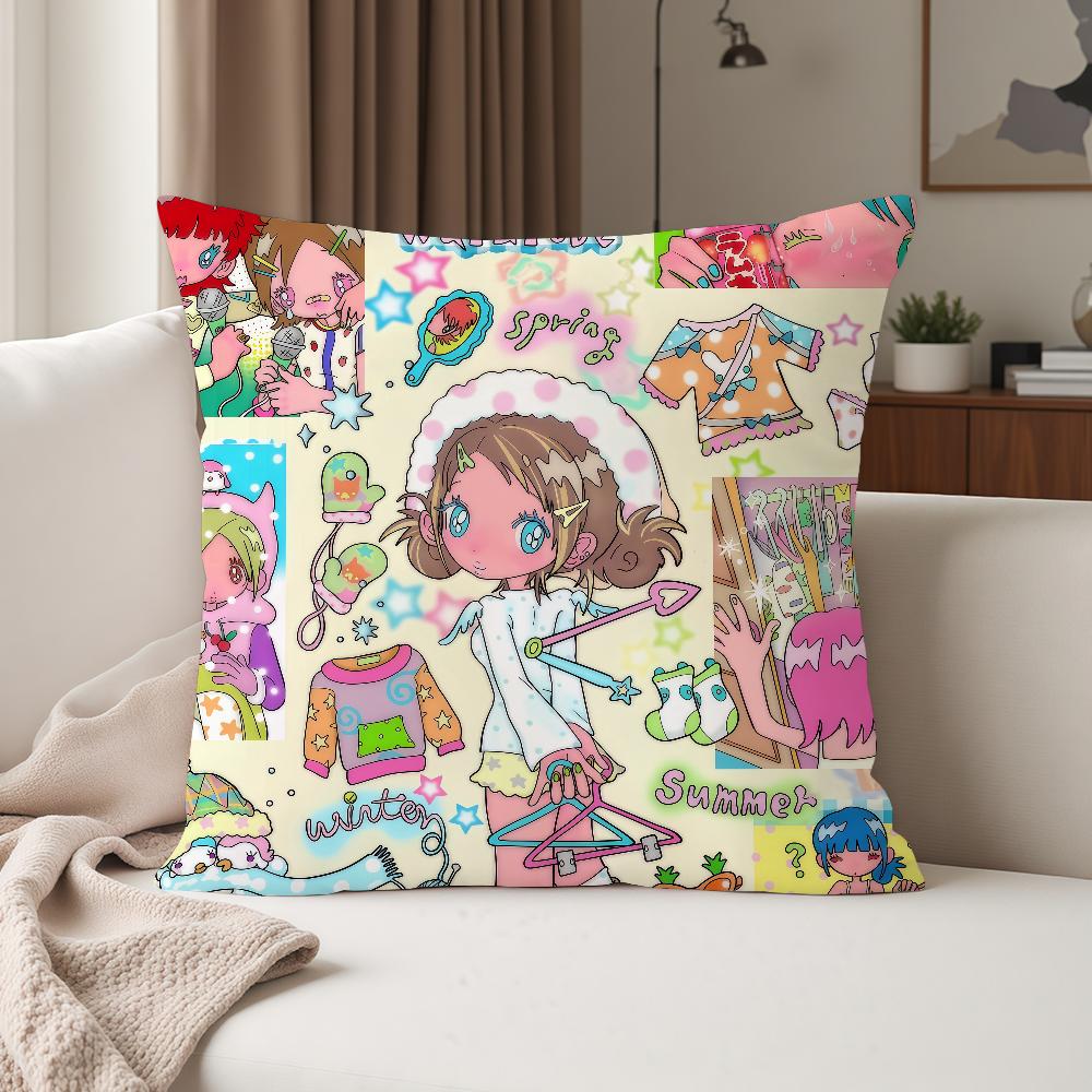 Cartoon Y2K Cute Pillow Case Suitable For Bedrooms Living Rooms Cars Home Decoration