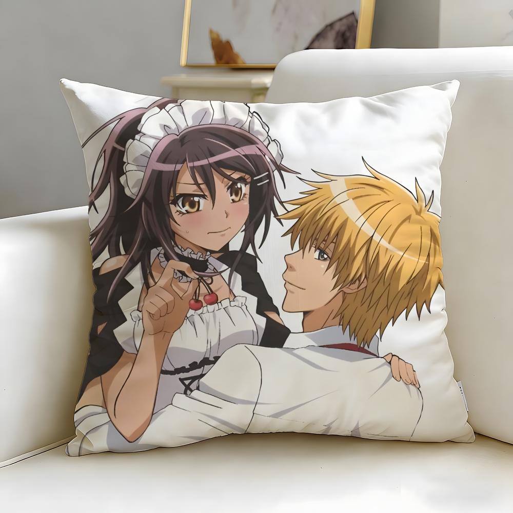classic anime Maid Sama! Cushion Cover Soft & Easy-Wash Pillow Case – Versatile for Couch, Bed, Travel and Office