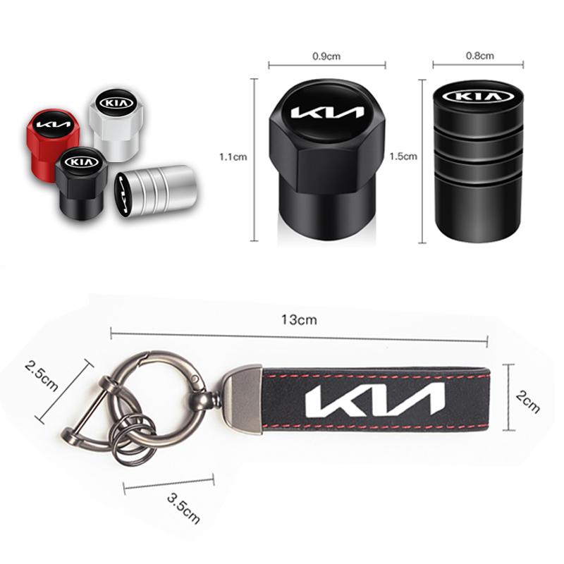 Car Tire Wheel Valve Cap Cover/Car Key Chain Ring Keychain for Kia Sportage Niro Morning Optima K7 K5 K8 K3 K9 Cerato Venga snpwz70